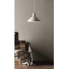 BAGNOLET Závěsné svítidlo, lustr, základna kov, těleso sádra, povrch bílá, pro žárovku 1x40W, E27, 230V, IP20, tř. 1, rozměry d=250mm, h=2500mm vč závěsného kabelu, lze zkrátit náhled 4