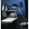 ANTONY stolní lampa Stolní lampa, materiál kov, povrch chrom, stínítko plast PCB, pro žárovku 1x15W, E27, 230V, IP20, tř.2, dvě ramena 250 + 250mm, hlavice d=120mm, vypínač na kabelu náhled 2