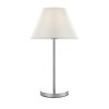 RASHES 1X15W E27 stolní Stolní dekorativní lampa, materiál kov, povrch chrom, stínítko bílá, pro žárovku 1x15W, E27, 230V, IP20, tř.2, rozměry d=330mm, h=540mm náhled 1