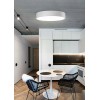 30W Tuya-WiFi Stropní svítidlo, stínítko textil černý, dif plast opál, LED 30W, 2550lm, ovl smart telefon Tuya, WiFi, nebo dálk. ovl (součástí) nast. CCT teplá 2700K-denní 6000K, stmív, 230V, d=400mm, h=100mm náhled 3