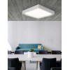 HABE Stropní, přisazené svítidlo, základna kov, povrch bílá, difuzor plast opál, LED 60W, 3900lm, teplá 3000K, Ra80+, 230V, IP20, rozměry 750x350x100mm, náhled 7