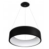  CIRCULAR 60 S LED 42W Závěsné svítidlo, zákl kov, černá, difuzor plast opál, LED 42W, teplá 3000K, 2730lm, Ra80, stmív DALI/PUSH, 230V, IP20, rozměry d=600mm, h=130mm, vč. lank záv h=1200m, lze zkrt, náhled 1