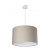 CAFFE 40 Závěsné svítidlo, základna kov, povrch bílá stínítko textil len béžová, pro žárovku 1x23W, E27 A60, 230V, IP20, stínítko d=400mm, vč. závěsného kabelu h=1000mm, lze zkrátit náhled 1