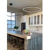 ENSOS III 100W CCT Závěsné svítidlo, těleso hliník, povrch černá, dif plast opál, LED 100W, 4949lm, nast. CCT teplá 3000K-neutrální 4000K, d=1200mm, vč závěs lanka l=2500lm, lze zkr. náhled 2