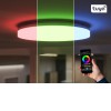 NODU RO 24W, CCT, RGB, IP54 Stropní venkovní svítidlo, plast, bílá, difuzor plast opál, LED 24W, 2350lm, ovl smart telefon Tuya, WiFi, stmívání, nast teplota CCT teplá 3000K - denní 6000K, Ra80, RGB, 230V, IP54, d=280mm, h=51mm náhled 3