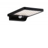CYNAMO 4,8W, IP44, PIR, SOLAR Venkovní nástěnné solární svítidlo, PIR senzor pohybu, záběr 120°, dosah 2m, těleso plast černá, difuzor plast opál, LED 4,8W, 338lm, teplá 3000K, napájení solární panel, IP44, rozměry 105x29x173mm. náhled 1