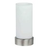 Stolní dekorativní lampa VÝPRODEJ Stolní lampa, základna kov, povrch chrom, difuzor opálové sklo, pro žárovku 1x40W, E14, 230V, IP20, d=110mm, h=240mm, s dotyk.vypínačem náhled 2