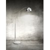 BACHAR Stojací lampa, těleso a stínítko kov, povrch chorm lesk, podstavec mramor, pro žárovku 1x100W, E27, 230V, IP20, rozměry d=300mm, h=1800mm, vč vypínače na tělese. náhled 1