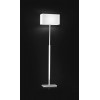 BELZIG FL Stojací lampa, těleso kov, povrch chorm lesk, stínítiko textil bílá, pro žárovku 1x60W, E27, 230V, IP20, rozměry 400x220x180mm, h=1600mm, vč vypínače na tělese. náhled 1