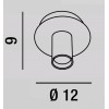 DURREN Stropní přisazené svítidlo, těleso kov, povrch bílá mat, pro žárovku 1x60W, E27, 230V, IP20, rozměry d=120mm, h=90mm. náhled 3