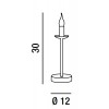 EMS TL Stolní lampa, těleso kov, povrch bílá mat, pro žárovku 1x40W, E14, 230V, IP20, rozměry d=120mm, h=300mm. náhled 3