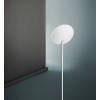 MUNDER Stojací lampa, nastavitelný směr svícení, těleso kov, povrch bílá mat, difuzor plast opál, LED 24W, 1900lm, teplá 3000K, stmívatelné, 230V, IP20, rozměry d=280mm, h=1830mm, vč vypínače na tělese. náhled 1