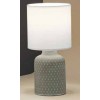 VILBEL Stolní lampa, těleso keramika, povrch bílá, stínítko textil bílá, pro žárovku 1x40W, E14, 230V, IP20, rozměry: d=150mm, h=320mm. náhled 2