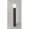 BERSEN F Sloupkové svítidlo, těleso hliník, povrch černá grafitová, difuzor plast opál, pro žárovku 1x40W, E27, 230V, IP54, rozměry d=110mm, h=900mm.