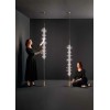 DENIT PL 37W Stropní svítidlo, těleso hliník, povrch broušená zlatá, dif plast opál, krycí sklo čiré, LED 37W, 2960lm, teplá 3000K, dotyk stmív, 230V, IP20, tř.3, rozměry d=200mm, h=1125mm, upevnění k zemi. náhled 2