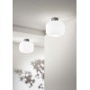 FARA PL 1x40W E27 Stropní svítidlo, základna kov a keramika, povrch šedá, difuzor sklo opál, pro žárovku 1x40W, E27, 230V, IP20, tř.1, rozměry d=250mm, h=250mm. náhled 1