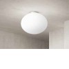 ROUGE PL 2x60W E27 Stropní svítidlo, základna kov, povrch bílá, difuzor sklo opál, pro žárovku 2x60W, E27, 230V, IP20, tř.1, rozměry d=400mm, h=330mm. náhled 1