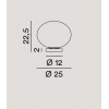 ROUGE TL 1x60W E27 Stolní lampa, základna kov, povrch bílá, difuzor sklo opál, pro žárovku 1x60W, E27, 230V, IP20, tř.1, rozměry d=250mm, h=225mm. náhled 2