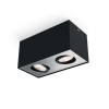 BOX Stropní, bodové svítidlo, výklopné +-25°, těleso kov, povrch černá, LED 4,5W, 500lm, nastav teplota teplá 2200K-2700K, 230V, IP20, tř.1, rozměry 103x103x100mm náhled 4