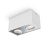 BOX Stropní, bodové svítidlo, výklopné +-25°, těleso kov, povrch bílá, LED 4,5W, 500lm, nastav teplota teplá 2200K-2700K, 230V, IP20, tř.1, rozměry 103x103x100mm náhled 5