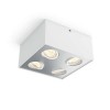 BOX Stropní, bodové svítidlo, výklopné +-25°, těleso kov, povrch bílá, LED 4,5W, 500lm, nastav teplota teplá 2200K-2700K, 230V, IP20, tř.1, rozměry 103x103x100mm náhled 7