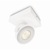 CLOCKWORK Stropní, bodové svítidlo, nastavitelný směr svícení, těleso kov, povrch bílá, LED1x5W, teplá 2700K, 1x280lm/cca 1x15W žár, Ra80, 230V, IP20, 90x110x110mm náhled 11