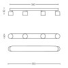 STAR Stropní, bodové svítidlo, nastavitelný směr sv, těleso kov, povrch bílá, chromové detaily, difuzor plast opál, LED 3x4,5W, 1500lm, nastav teplota teplá 2200K-2700K, 230V, IP20, tř.1, 85x70x44 náhled 11