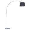 MARGE Stojací lampa, základna kov, povrch chrom, stínítko textil bílá, pro žárovku 1x40W, E27, 230V, IP20, tř.2, rozměry 1350x1600mm. náhled 2