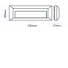 TULIPOS II Nástěnné venkovní svítidlo, těleso plast tmavě šedá, LED 3W, neutrální 4000K, 180lm, 230V, IP65, Ra80, tř.2. rozměry 80x230x27mm. náhled 2