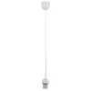 LIPON závěsný kabel s objímkou TRANSPARENT Závěsný kabel s objímkou, těleso plast transparent, pro žárovku 1x60W, E27, 230V, IP20, tř.1. rozměry závěsný kabel transparentní h=800mm, lze zkrátit náhled 1