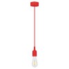 NIION 1x60W E27 Závěsný kabel s objímkou, těleso silikon, povrch černá, pro žárovku 1x60W, E27, 230V, IP20, tř.1. rozměry d=80mm, včetně závěsného kabelu s textilním úpletem h=1500mm, lze zkrátit náhled 4