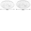 GELA stropní svítidlo LED 72W VÝPRODEJ Stropní svítidlo, zákl kov, bílá, difuzor plast opál, efekt hvězdné oblohy, LED 72W, 4320lm, dálk. ovl stmívání, nast teplota CCT, teplá 3000K - denní 6500K, Ra80, 230V, IP20. rozměry d=48 náhled 2