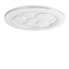 ALCEA 36W Stropní svítidlo, těleso kov, povrch chrom, difuzor plast opál, LED 36W, efekt hvězdné oblohy, neutrální 4000K, 2200lm, 230V, IP20, tř.1. rozměry d=490mm, h=45mm. náhled 2