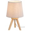 ALCHEMILA 25W E14 Stolní lampa, těleso dřevo světlé, stínítko textil bílá, pro žárovku 1x25W, E14, 230V, IP20, tř.2, rozměry d=140mm, h=230mm. náhled 2