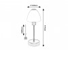 AVENA 1x40W, E14 Stolní lampa, těleso kov, povrch stříbrná, stínítko sklo opál, pro žárovku 1x40W, E14, stmívatelné, 230V, IP20, tř.2, rozměry d=120mm, h=325mm. náhled 3