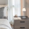 AVENA 1x40W, E14 Stolní lampa, těleso kov, povrch stříbrná, stínítko sklo opál, pro žárovku 1x40W, E14, stmívatelné, 230V, IP20, tř.2, rozměry d=120mm, h=325mm. náhled 4
