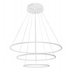 DREUX 95W Závěsné svítidlo, těleso kov, difuzor plast bílá, povrch chrom, LED 95W, 5774lm, neutrální 4000K, 230V, IP20, tř.1. rozměry d=800mm, h=1200mm, vč. závěsného lanka, lze zkrátit náhled 1
