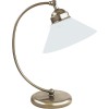 HELGO TABLE LAMP 1x60W E27 Stolní lampa, nastavitelný směr svícení, těleso kov, povrch bronz lesk, difuzor sklo opál, pro žárovku 1x60W, E27, 230V, IP20, tř.1. 1 rameno, rozměry d=215mm h=400mm náhled 1