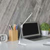 BIDENS 7W, USB Stolní lampa, těleso kov, povrch stříbrná a bílá, difuzor plast opál, LED 7W, neutrální 4000K, 400lm, dotyk stmívač, Ra80, 230V, IP20, tř.2, rozměry 240x400x65mm, vč. USB nabíjení telefonu náhled 5