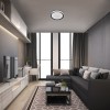 MARPO 40E, CCT, RGB Stropní svítidlo, základna kov, povrch stříbrná, dif plast opál, LED 40W, dálk ovl. natst teplota CCT teplá 2700K - 6500K, 3200lm, stmív, RGB, 230V, IP20, tř.1, d=510mm, h=75mm. náhled 5