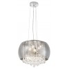 NILO II Závěsné svítidlo, základna kov, povrch chrom s křišťálovými ověsy, stíntíko sklo, pro žárovku 6x40W, G9, 230V, IP20, tř. 1. rozměry d=400mm, h=1200mm, lze zkrátit náhled 1
