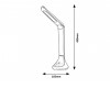 SENA 5W Stolní lampa, těleso plast černá a bílá, difuzor plast opál, LED 5W, neutrální 4000K, 320lm, Ra80, 230V, IP20, tř.2, rozměry 430x105mm, vypínač na tělese. náhled 2