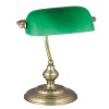 NURTMERO TABLE 1x60W E27 Stolní lampa, těleso kov, povrch bronz mat, difuzor sklo zelená, pro žárovku 1x60W, E27, 230V, IP20, tř.1. 1 rameno, rozměry w=270mm h=330mm náhled 1