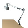 RUMRO 1x60W E27 Stolní lampa, dvě ramena, těleso kov, stínítko kov, povrch bílá, pro žárovku 1x60W, E27, A60, 230V, IP20, tř.1. rozměry w=520mm h=700mm, úchyt svěrka náhled 3