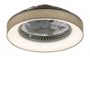 FORTY 35W, CCT Stropní ventilátor s osvětlením, těleso kov, stínítko textil šedá, LED 35W, CCT přepín teplota teplá 3000K - denní 6000K, 1050lm stmív.dálk. ovl., 230V, IP20, rozměry d=525mm, h=220mm. náhled 1