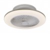 CARDAMO I 36W, CCT Stropní ventilátor s osvětlením, těleso plast bílá, difuzor plast opál, LED 36W, CCT přepín teplota teplá 3000K - denní 6000K, 2100lm stmív.dálk. ovl., 230V, IP20, tř.2, rozměry d=550mm, h=180mm. náhled 1