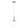 LATINA 1x40W, E14, IP44 Závěsné svítidlo, těleso kov, povrch chrom lesk, difuzor sklo opál, pro žárovku 1x40W, E14, 230V, do koupelny IP44, tř.1, rozměry d=150mm, vč závěs kabelu l=1200mm, lze zkrátit. náhled 1