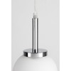 LATINA 1x40W, E14, IP44 Závěsné svítidlo, těleso kov, povrch chrom lesk, difuzor sklo opál, pro žárovku 1x40W, E14, 230V, do koupelny IP44, tř.1, rozměry d=150mm, vč závěs kabelu l=1200mm, lze zkrátit. náhled 2