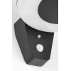 LINUM 4W, 3,7V, IP44 Nástěnné venkovní svítidlo, senzor pohybu, záběr 110°, dosah 6-8m, těleso kov, povrch černá, dif plast opál, LED 4W, neutrální 4000K, 360lm, stmív. vypínačem, nap. 3,7V, IP44, tř.3, d=185mm, h=100mm. náhled 2