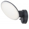 MORINDA 12W, IP54 Nástěnné venkovní svítidlo, těleso plast černá, difuzor plast opál, LED 12W, neutrální 4000K, 720lm, 230V, IP54, tř.1, rozměry d=176mm, h=173mm. náhled 1